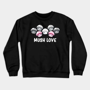 Demigirl Pride Flag Cute Mushroom Kawaii Fungi Crewneck Sweatshirt